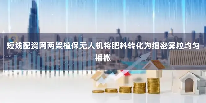 短线配资网两架植保无人机将肥料转化为细密雾粒均匀播撒